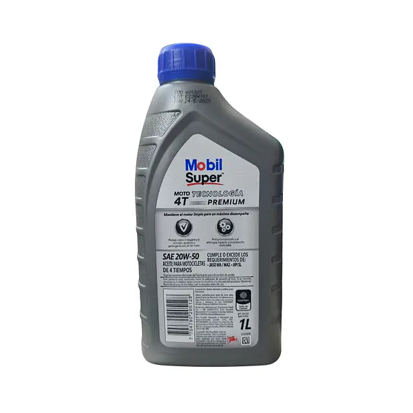 Aceite Mobil Super Para Moto 4t 20w50