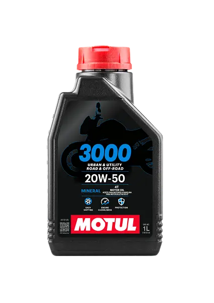 Aceite Motul 3000 4t 20w50